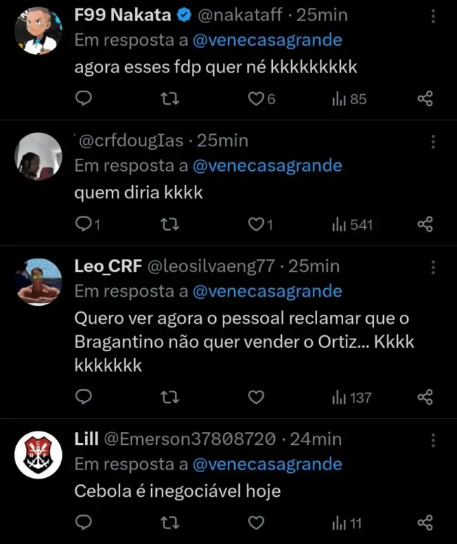 Repercussão via Twitter