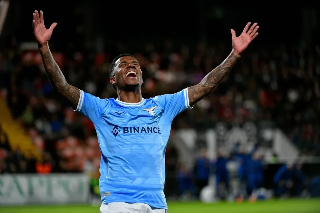 Meio-campista no duelo diante do Spezia (Photo by Marco Rosi – SS Lazio/Getty Images)