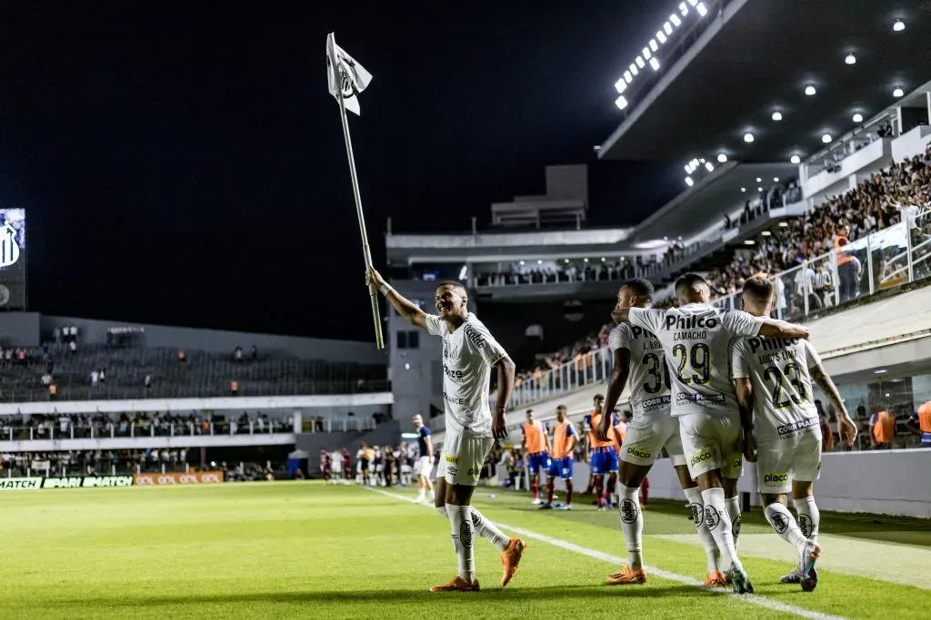 Santos no estadio Vila Belmiro pelo campeonato BRASILEIRO A 2023. Foto: Abner Dourado/AGIF