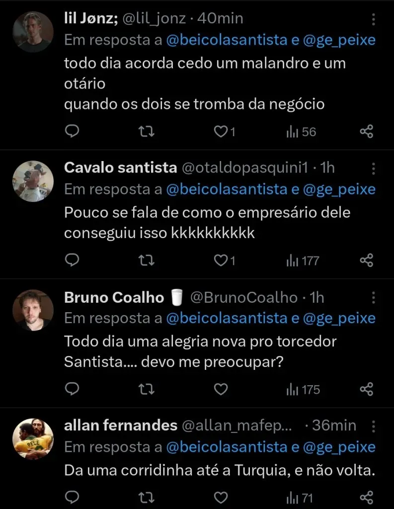 Repercussão via Twitter