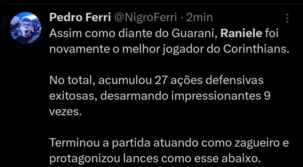 Repercussão via Twitter