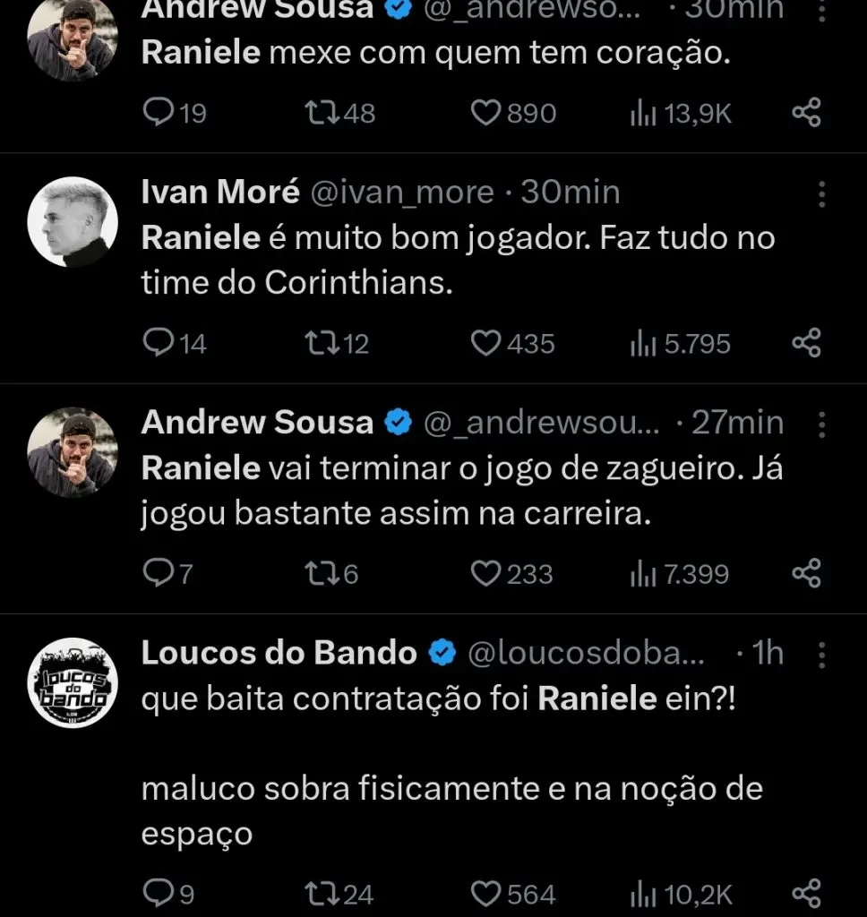 Repercussão via Twitter