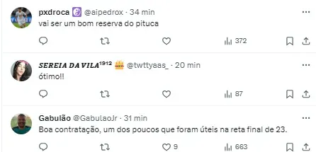 Torcedores do Santos comentam sobre a contratação de Nonato