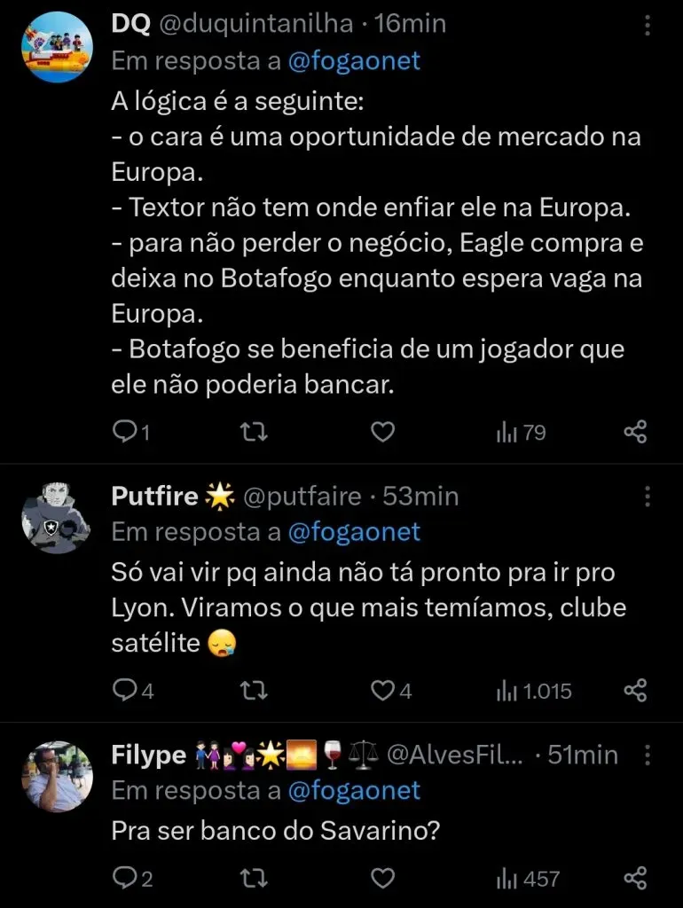 Repercussão via Twitter