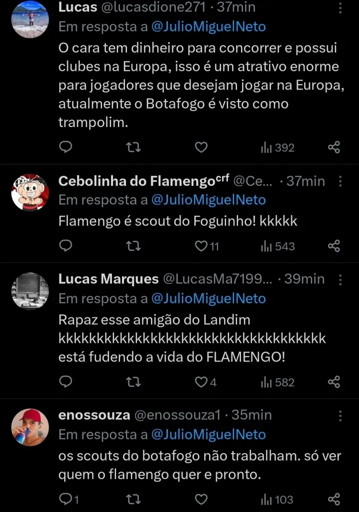 Repercussão via Twitter