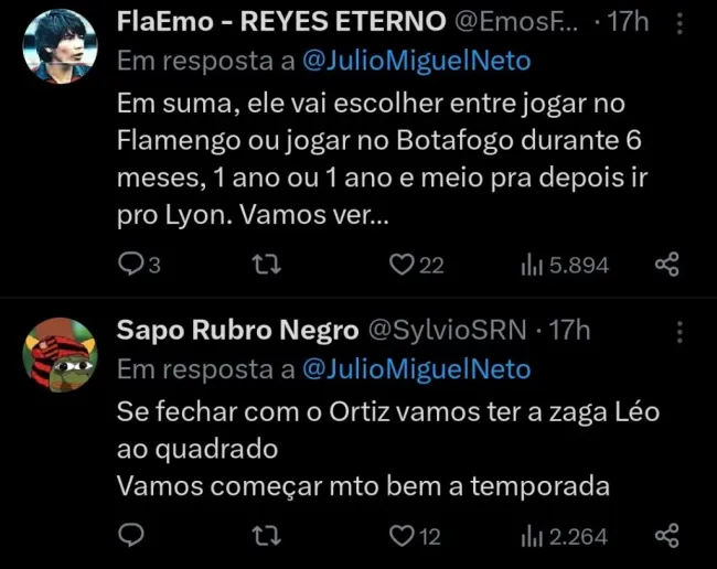 Repercussão via Twitter