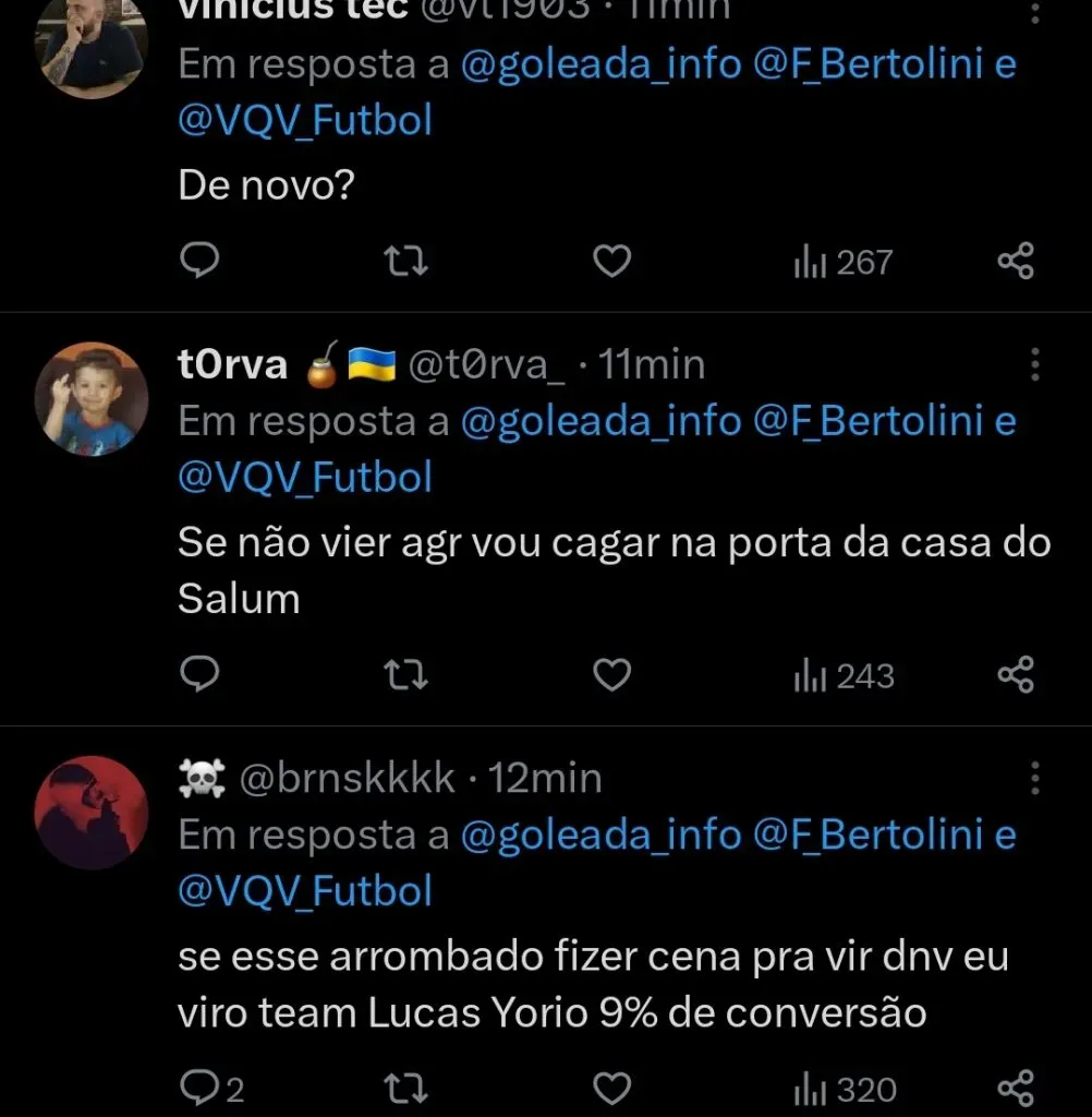 Repercussão via Twitter