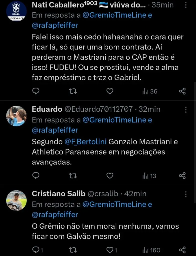 Repercussão via Twitter
