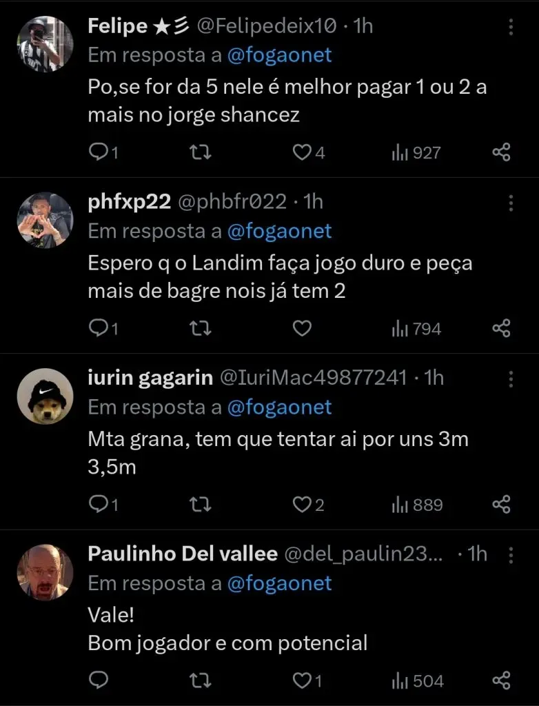 Repercussão via Twitter