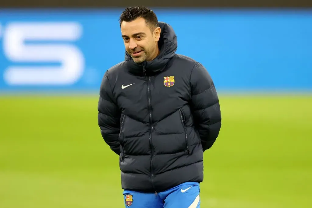 Xavier Hernández coach of FC Barcelona . (Photo by Alexander Hassenstein/Getty Images)