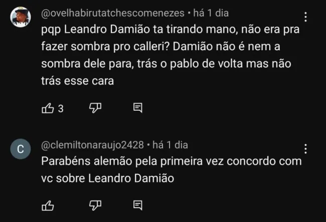 Repercussão via YouTube