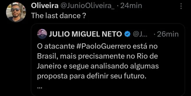 Repercussão via Twitter