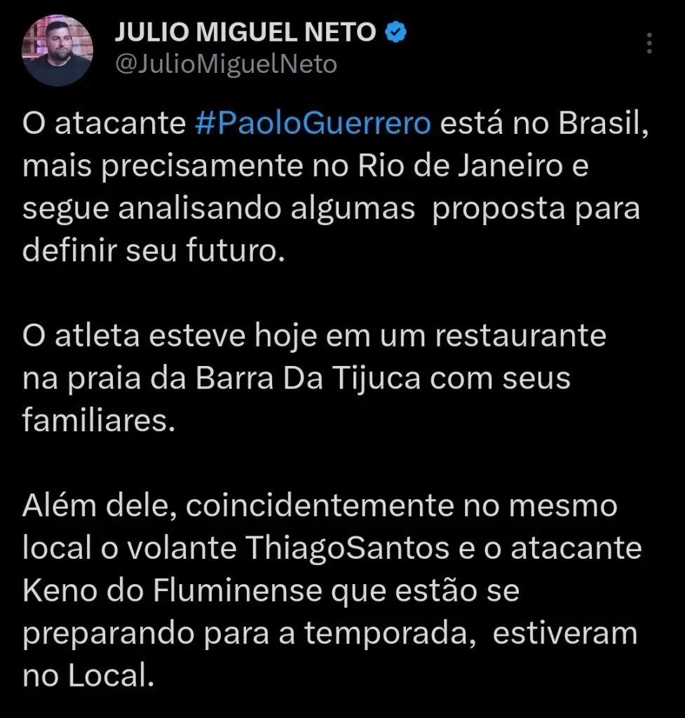 Repercussão via Twitter