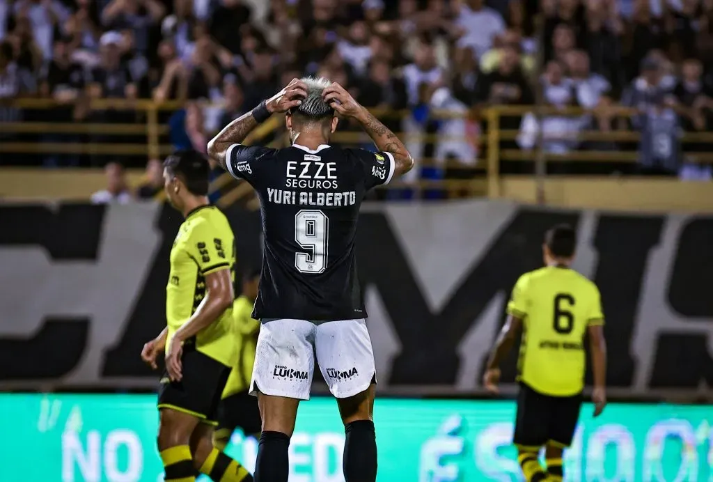 SP – SAO BERNARDO DO CAMPO – 27/01/2024 – PAULISTA 2024, SAO BERNARDO X CORINTHIANS – Yuri Alberto jogador do Corinthians durante partida contra o Sao Bernardo no estadio Primeiro de Maio pelo campeonato Paulista 2024. Foto: Fabio Giannelli/AGIF