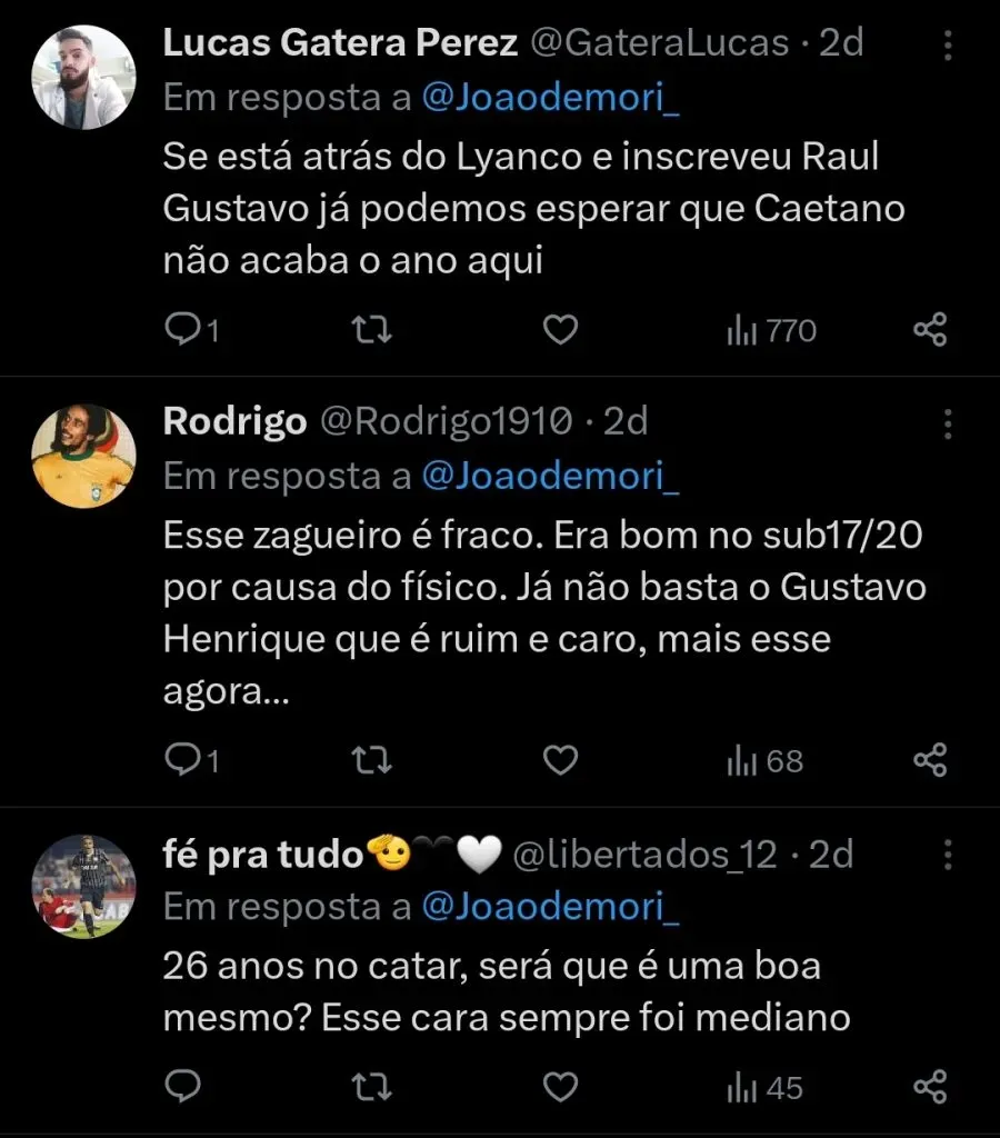 Repercussão via Twitter