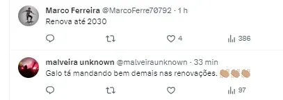 Torcedores comemoram a renovação próxima de Zaracho