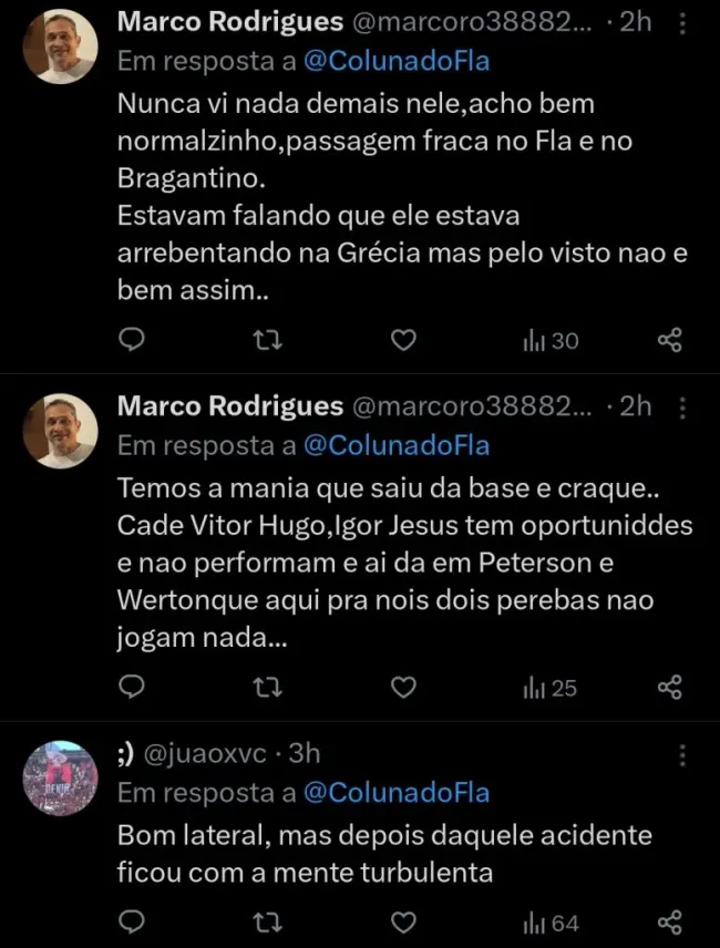 Repercussão via Twitter