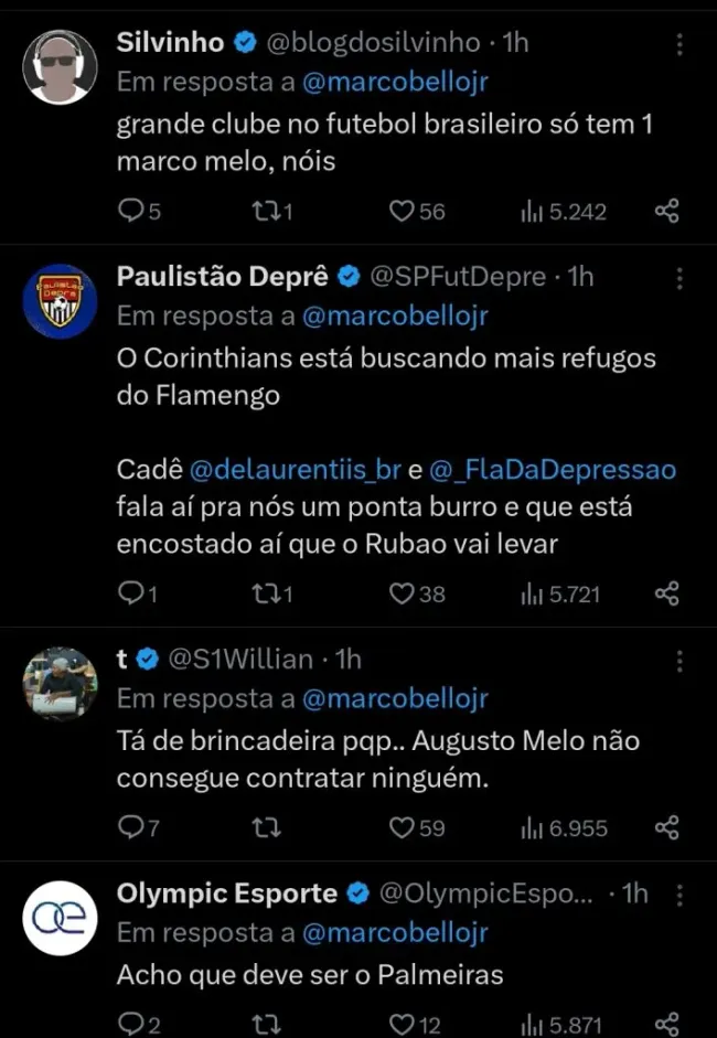 Repercussão via Twitter