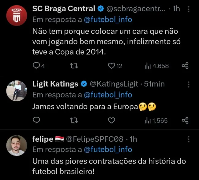 Repercussão via Twitter