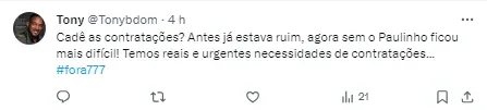 Torcida comenta sobre a partida desta quarta