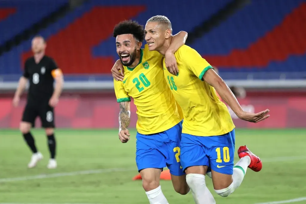 Claudinho em ação pelo Brasil. (Photo by Toru Hanai/Getty Images)