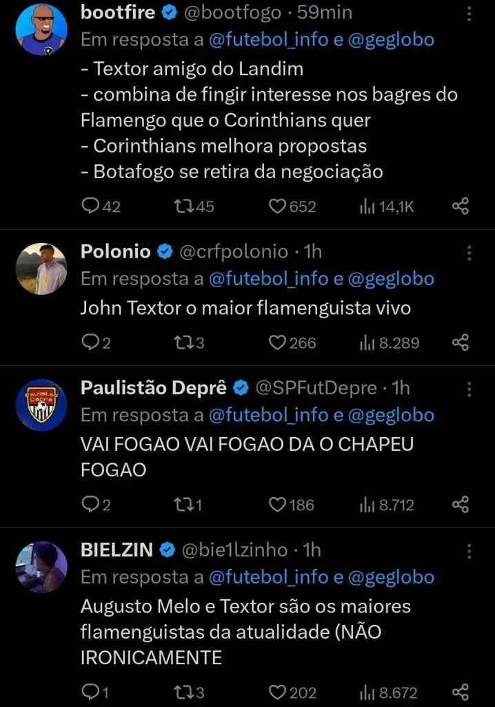 Repercussão via Twitter