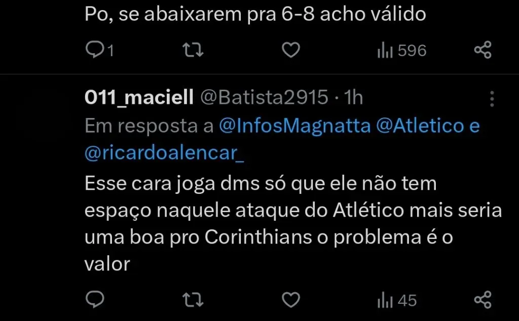 Repercussão via Twitter