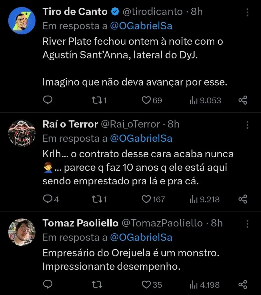 Repercussão via Twitter