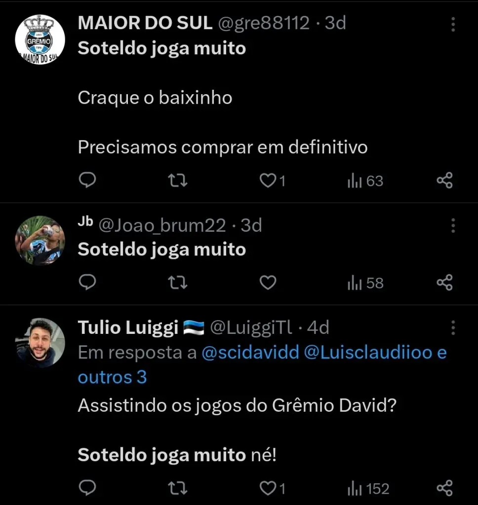 Repercussão via Twitter