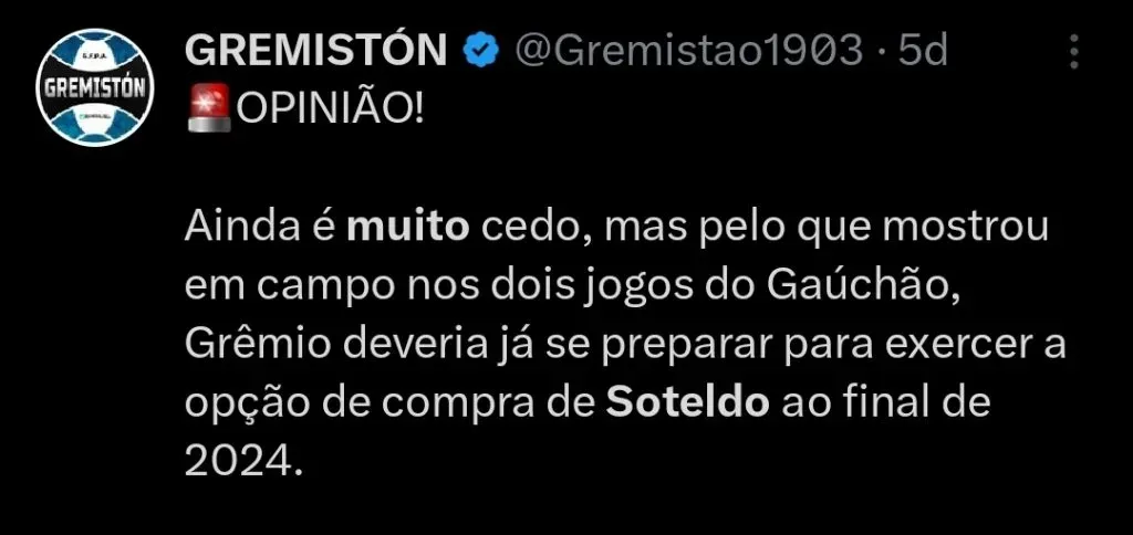 Repercussão via Twitter