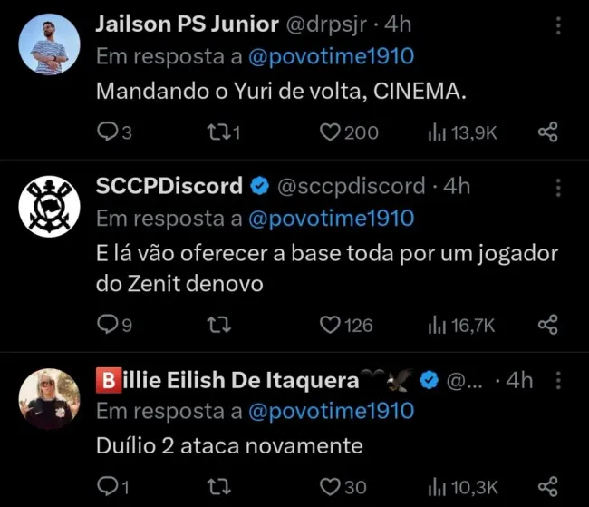 Repercussão via Twitter