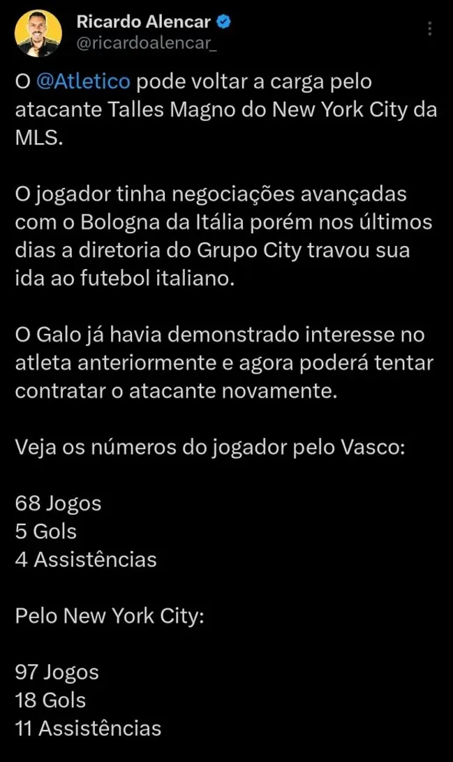 Repercussão via Twitter