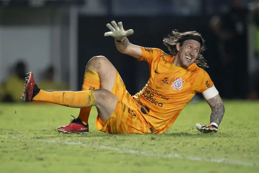 Cássio em partida contra o Vasco. Foto: Jorge Rodrigues/AGIF