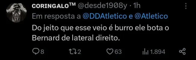 Repercussão via Twitter