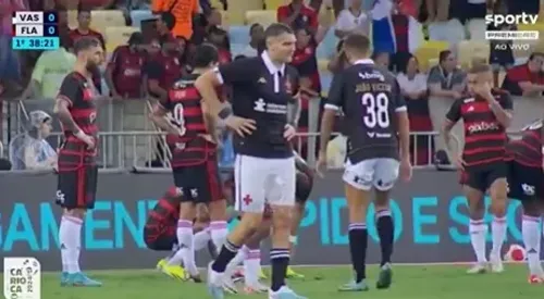Vegetti contra o Flamengo | foto: reprodução/sportv