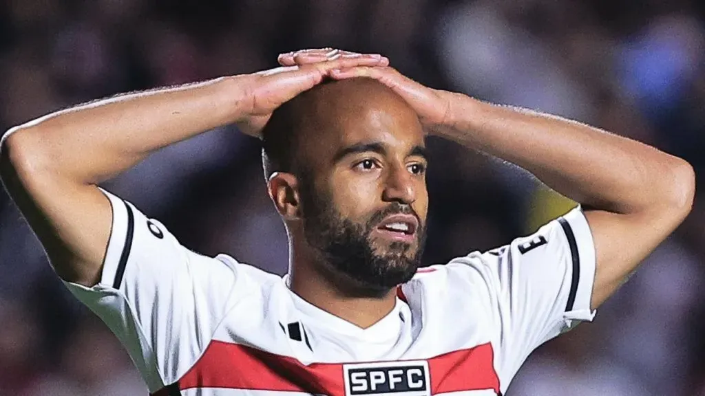 Lucas Moura pelo São Paulo. Foto: Ettore Chiereguini/AGIF