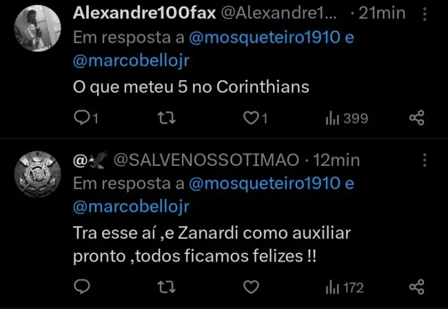 Repercussão via Twitter