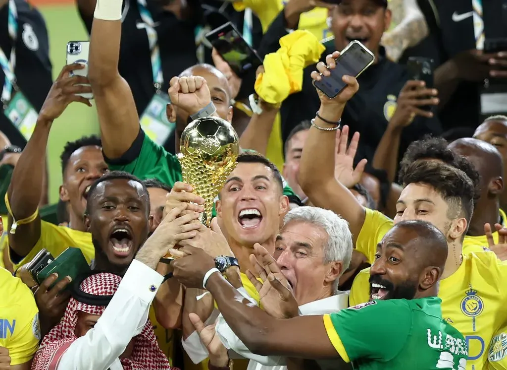 Cristiano Ronaldo campeão no Al Nassr. Foto: Yasser Bakhsh/Getty Images