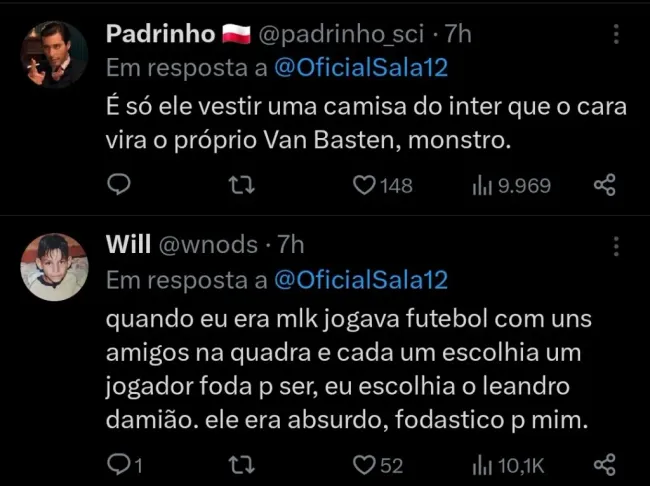 Repercussão via Twitter