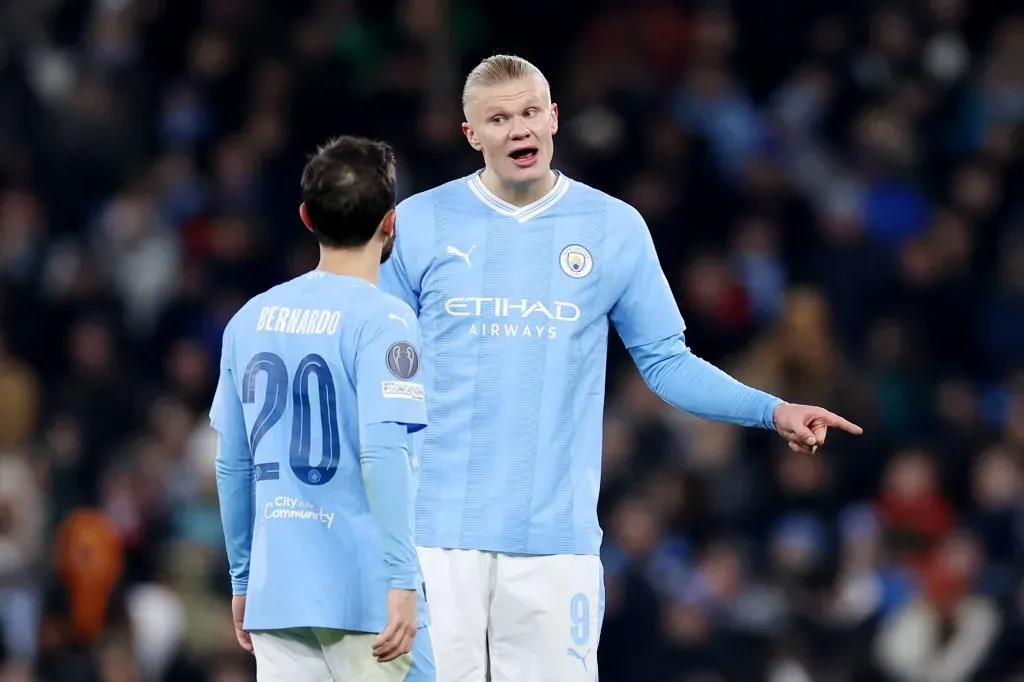 Erling Haaland of Manchester City (Photo by Catherine Ivill/Getty Images)