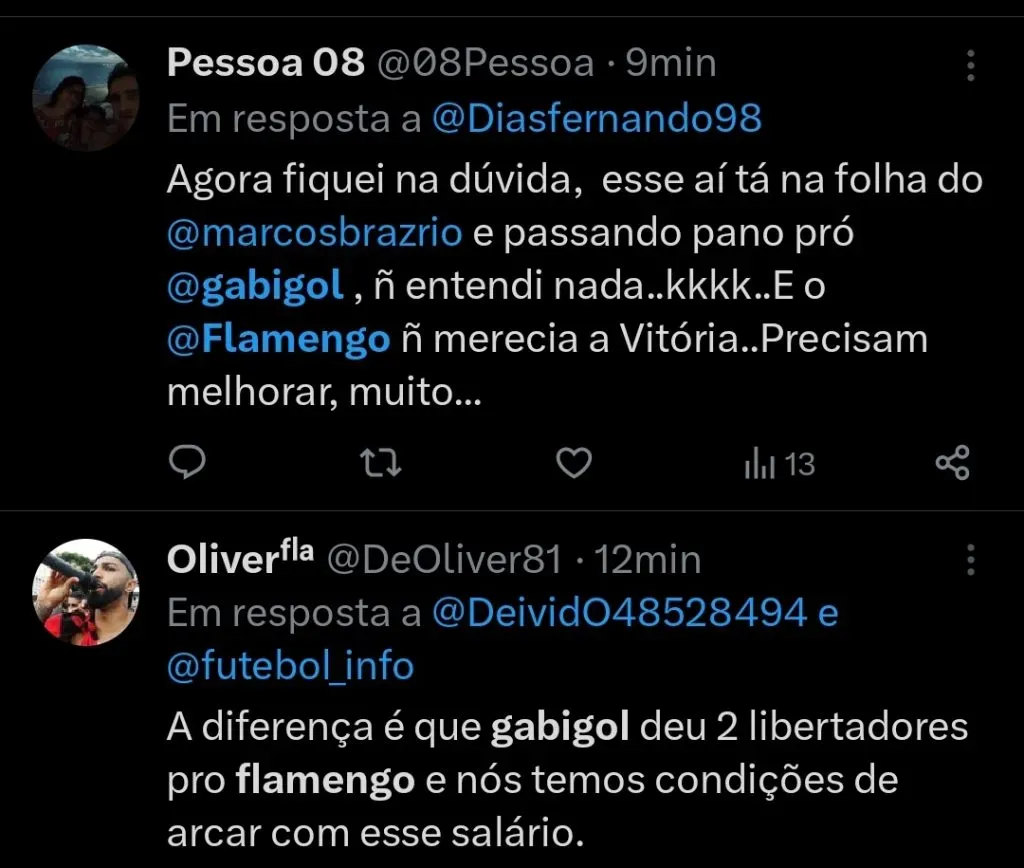 Repercussão via Twitter