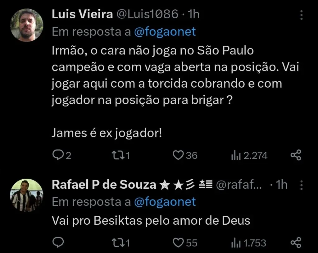 Repercussão via Twitter