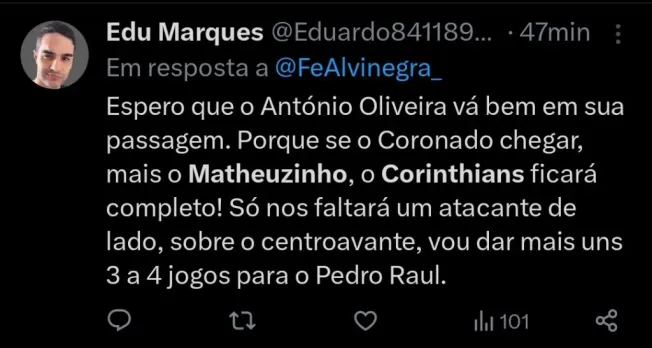 Repercussão via Twitter