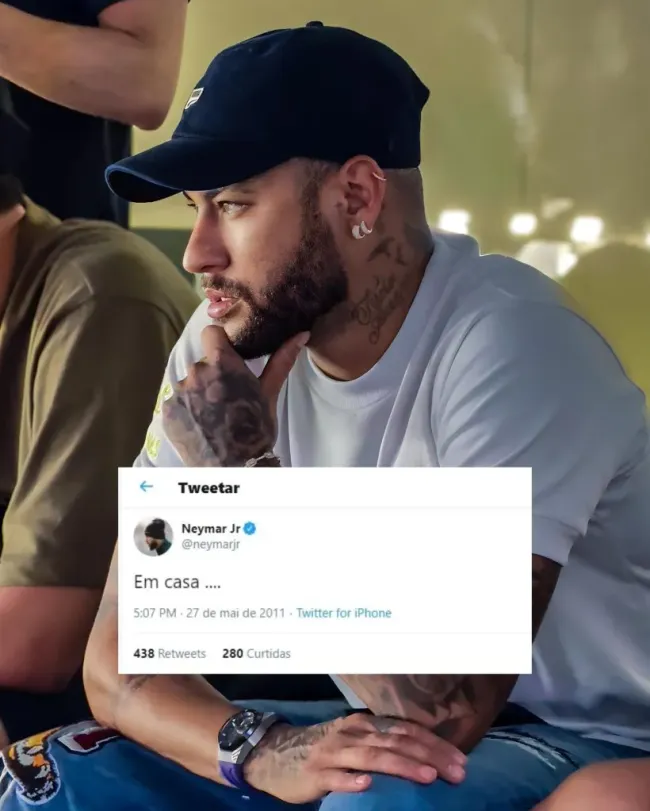 Neymar assiste ao jogo do Santos | Foto: Divulgação