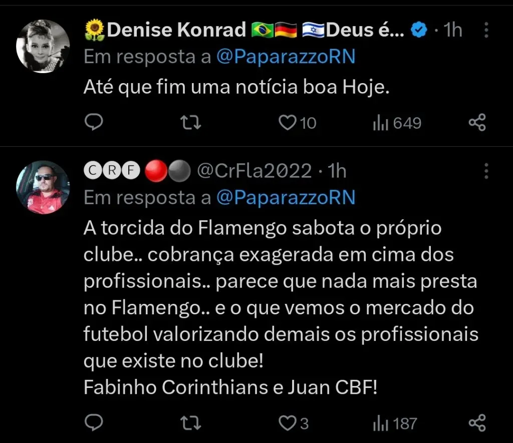 Repercussão via Twitter