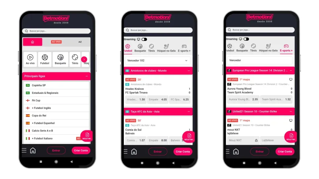 Seguro e com uma interface intuitiva, o Betmotion app oferece uma experiência positiva para os usuários.