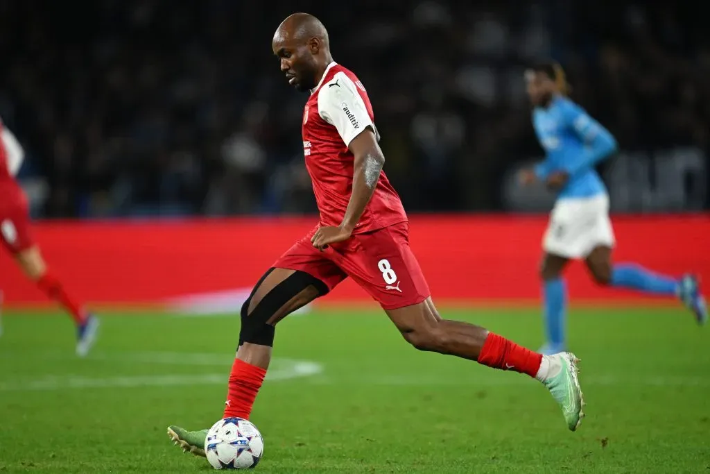 Jogador no duelo diante do Napoli (Photo by Francesco Pecoraro/Getty Images)