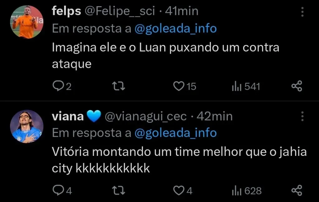 Repercussão via Twitter