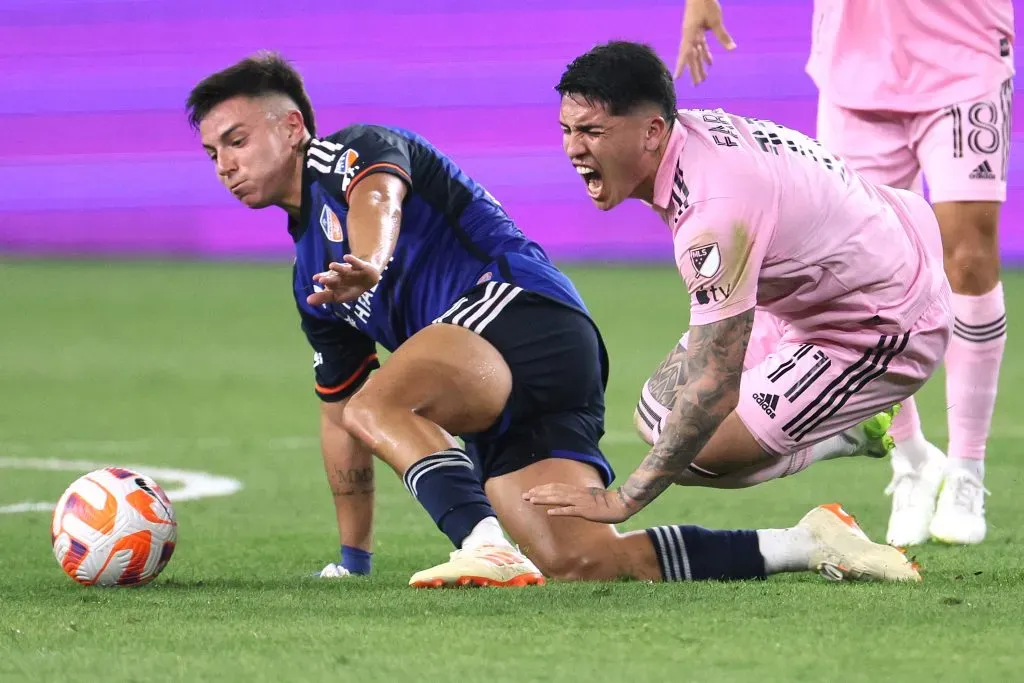 Álvaro Barreal contra a Inter Miami. (Photo by Andy Lyons/Getty Images)