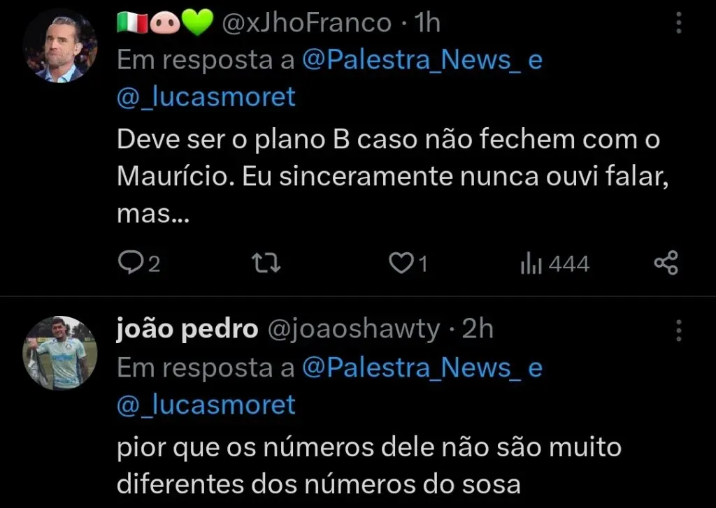 Repercussão via Twitter